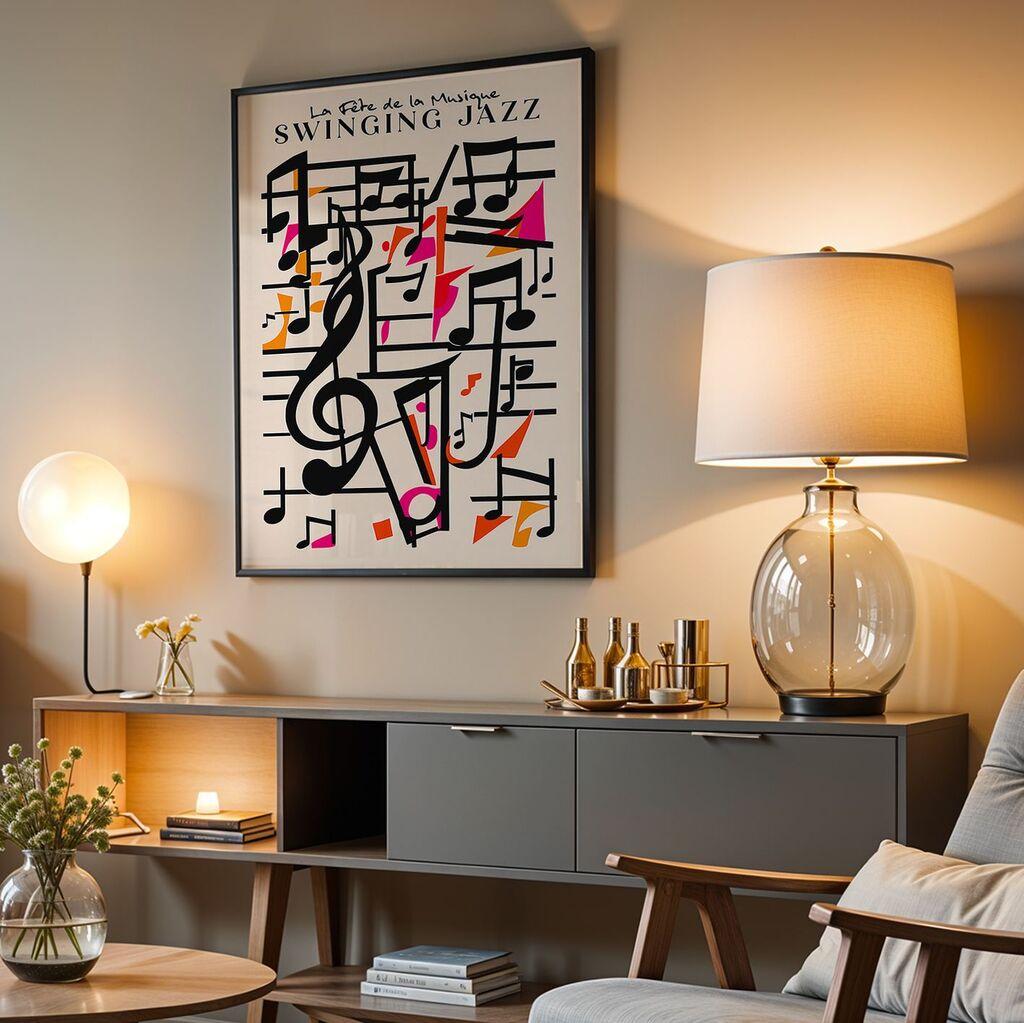 Wallity Dekorativna uramljena slika, 55x75cm, Šarena