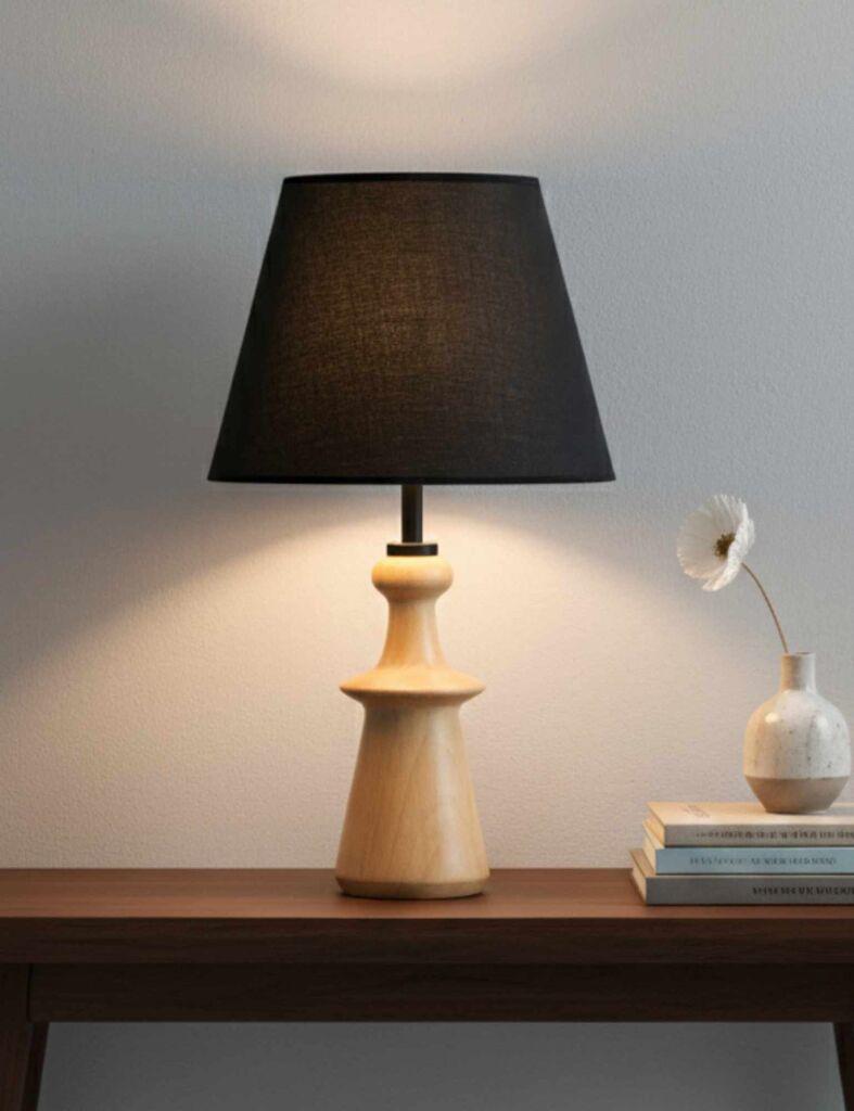 Opviq Stona lampa, Crna