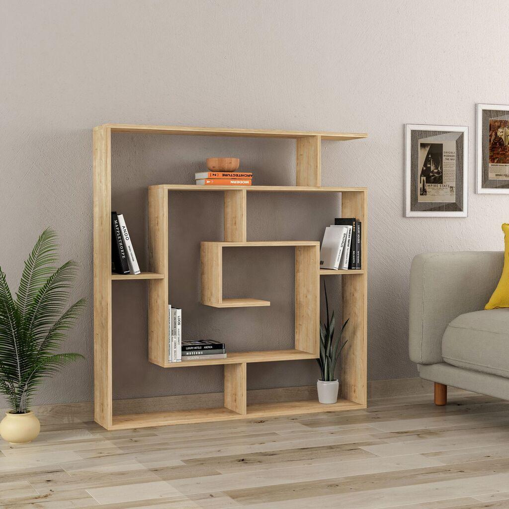 Hanah Home Polica za knjige, 125x128.6x22cm, Bež