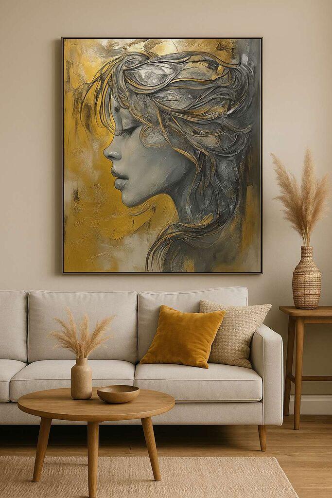 Wallity Dekorativna slika na platnu, 70x100cm, Šarena