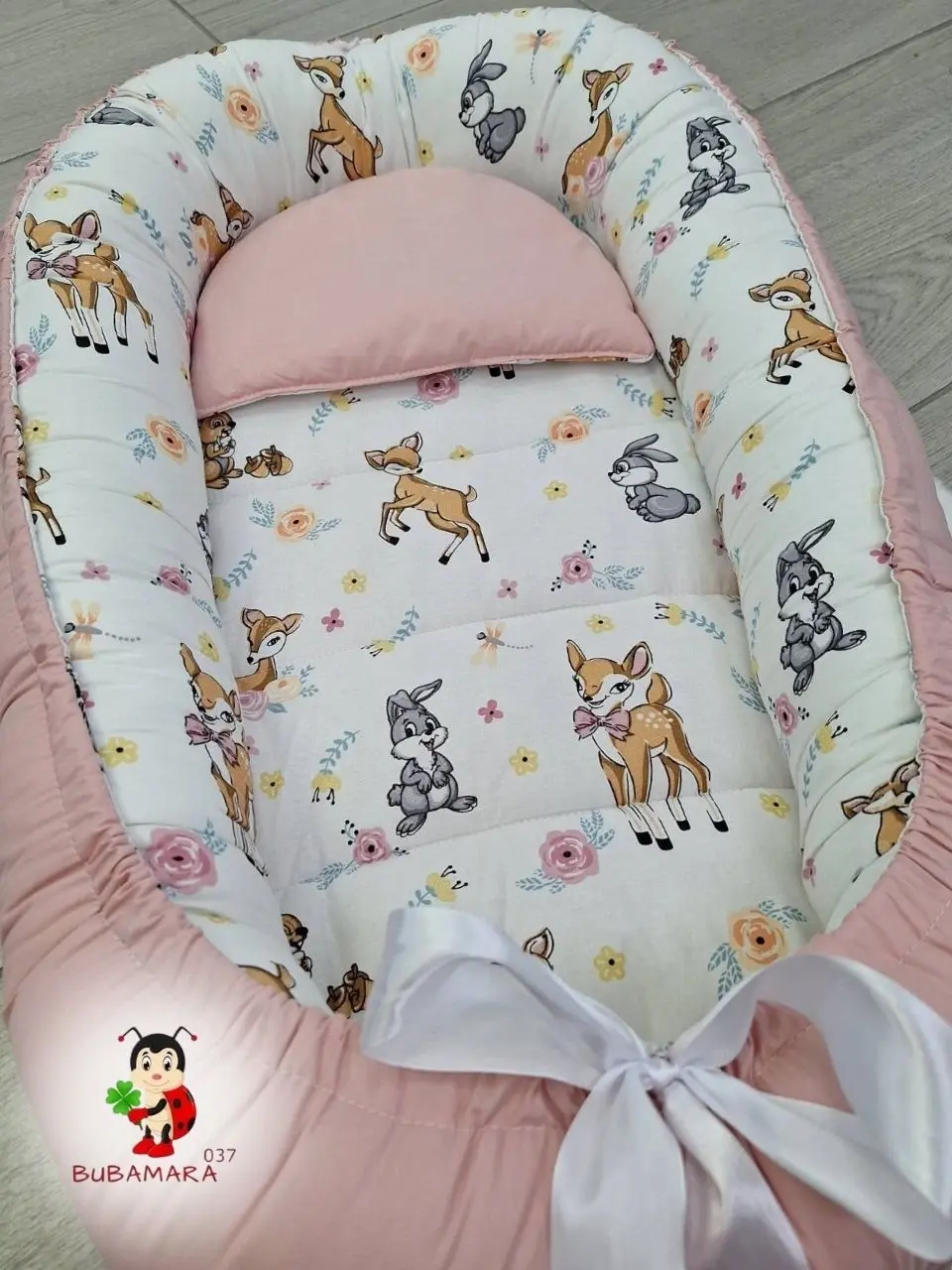 Bubamara037 Gnezdo za bebe Bambi, Roze