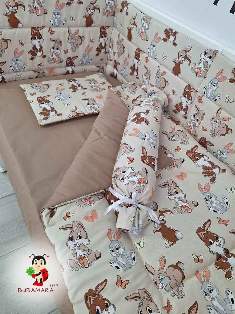 Bubamara037 Set za krevetac sa ravnom ogradicom