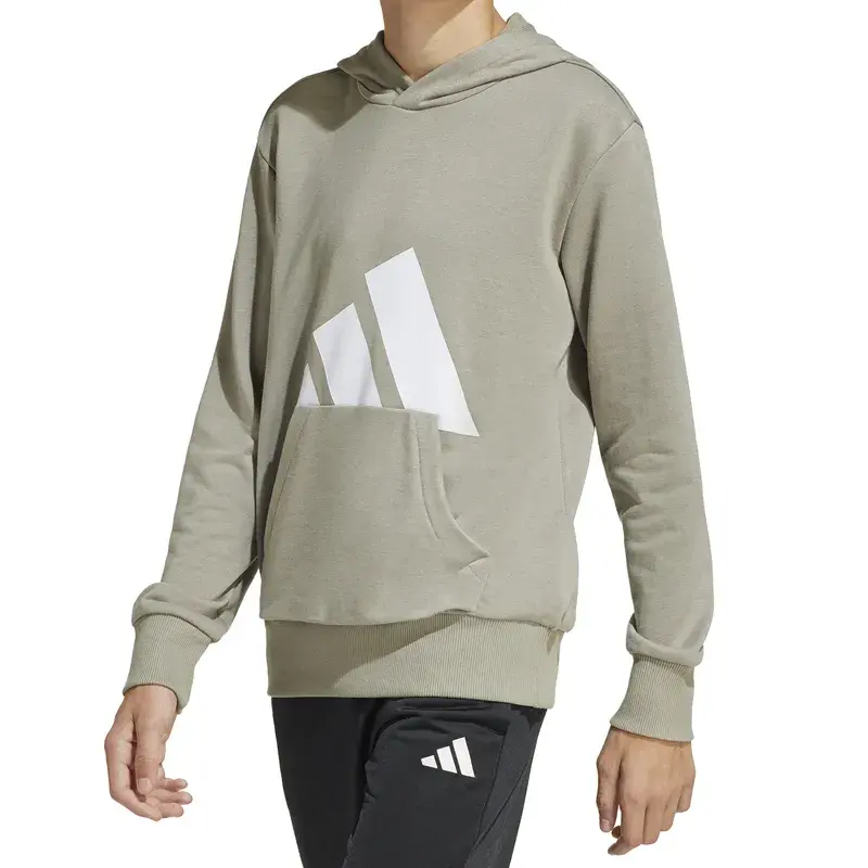 Adidas Duks sa kapuljačom za dečake, Maslinasti