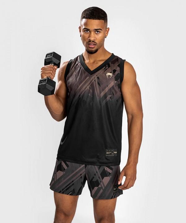 Venum Muška majica Tecmo 2.0, Dry Tech, Crno-braon