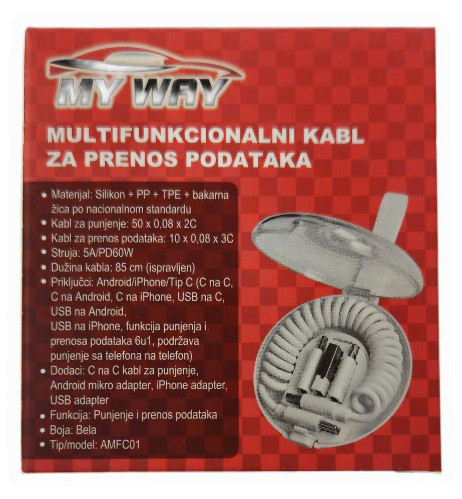 My Way Multifunkcionalni kabl za prenos podataka