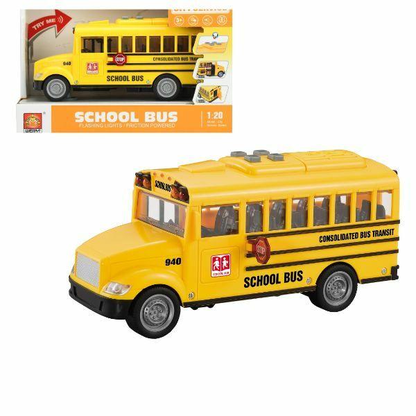 Školski autobus sa zvukom i svetlom WY940A, 1:20