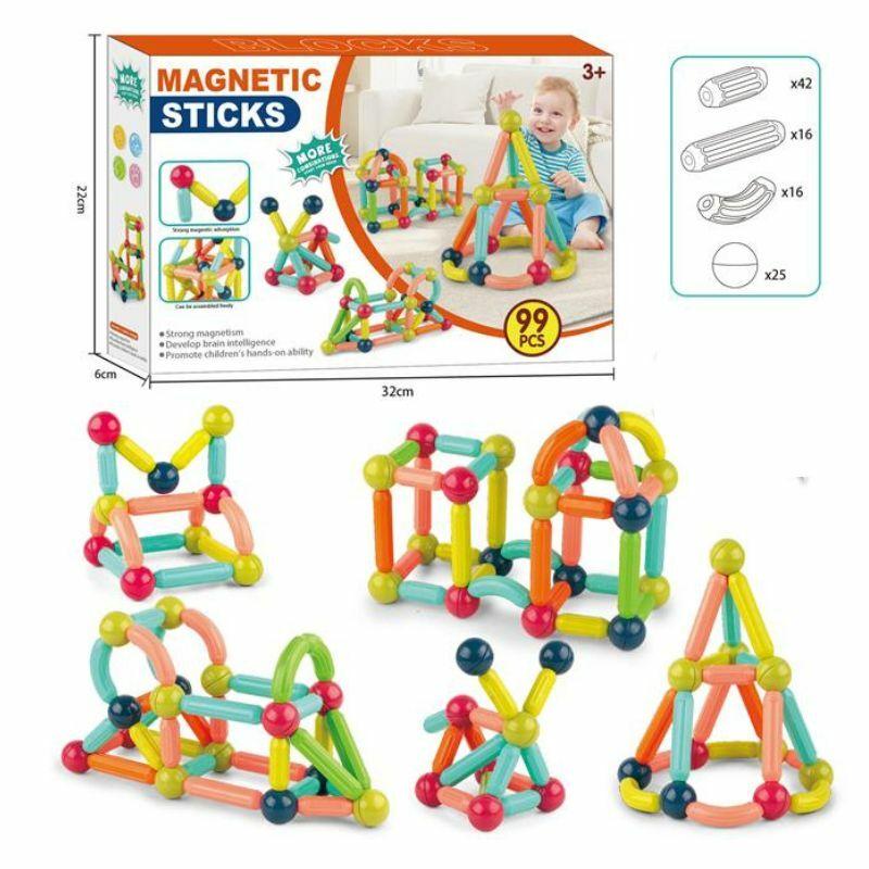 Magnetne kocke/štapići 96575, 99 komada
