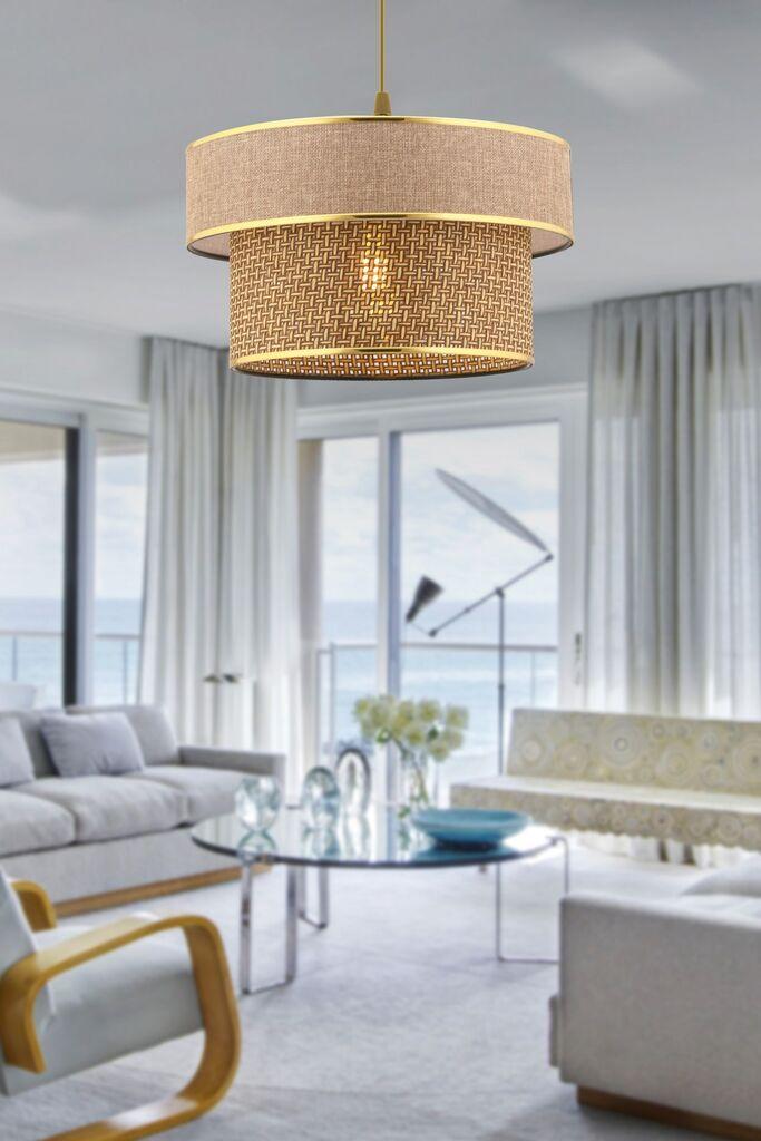 Opviq Luster Ero, 30x30cm, Smeđe-zlatne boje