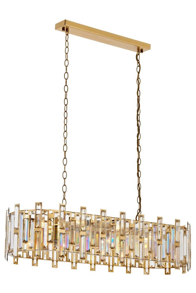 Opviq Luster Av-4307-E30X90, 105x90x30cm, Zlatne boje