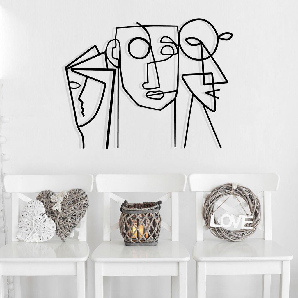 Wallity Zidna dekoracija Aeimnestus, 50x39cm, Crna