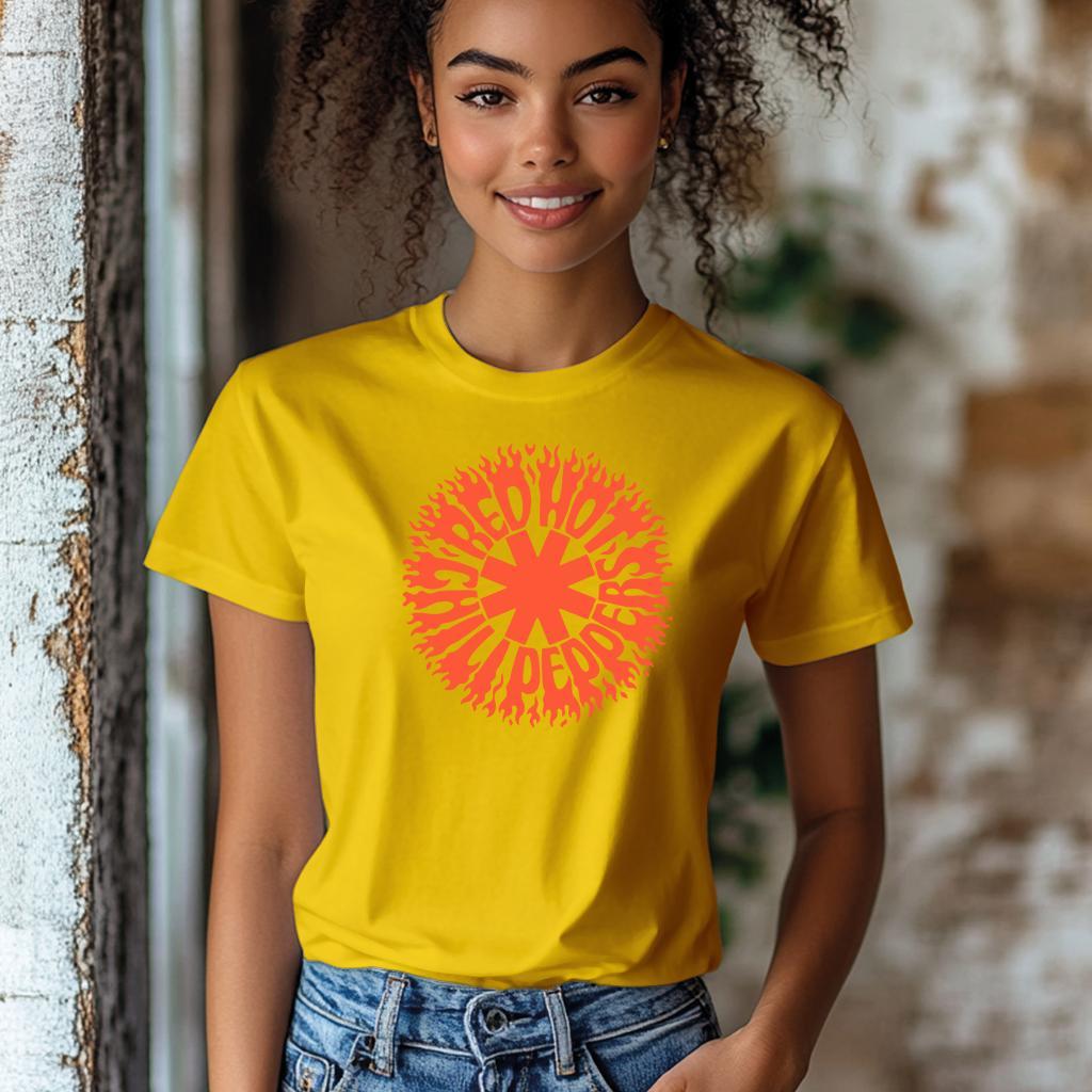 Camiseta Majica sa štampanim printom Cam 819, Ženska, Zlatne boje