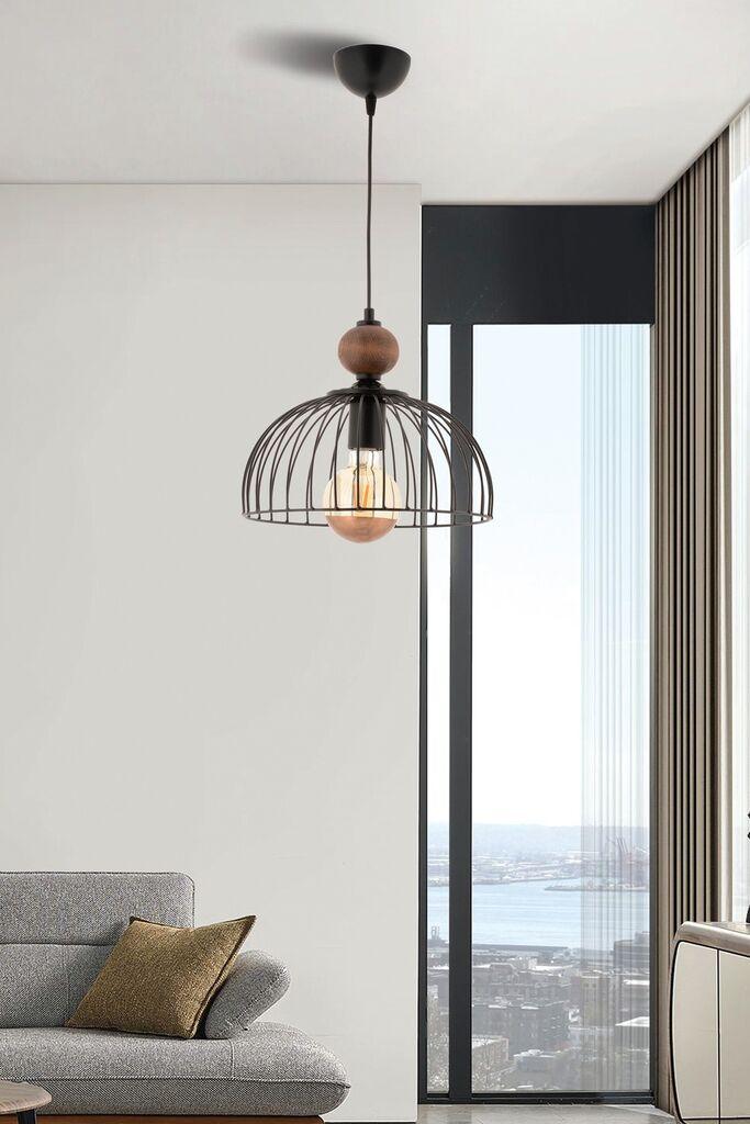 Opviq Luster Dorris Wood, 30cm, IP20, Crni