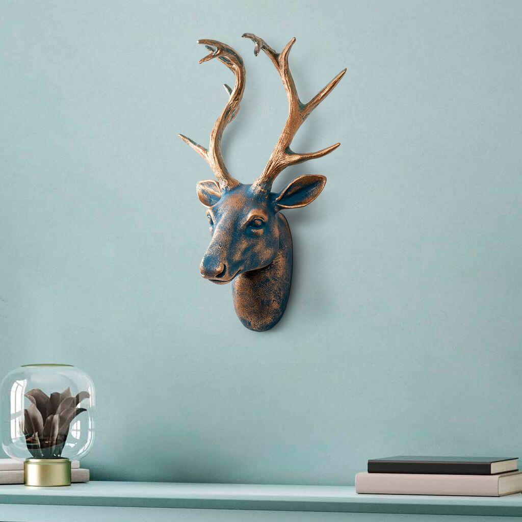 Wallity Zidna dekoracija Deer, 26x38x17cm, Zlatna boja