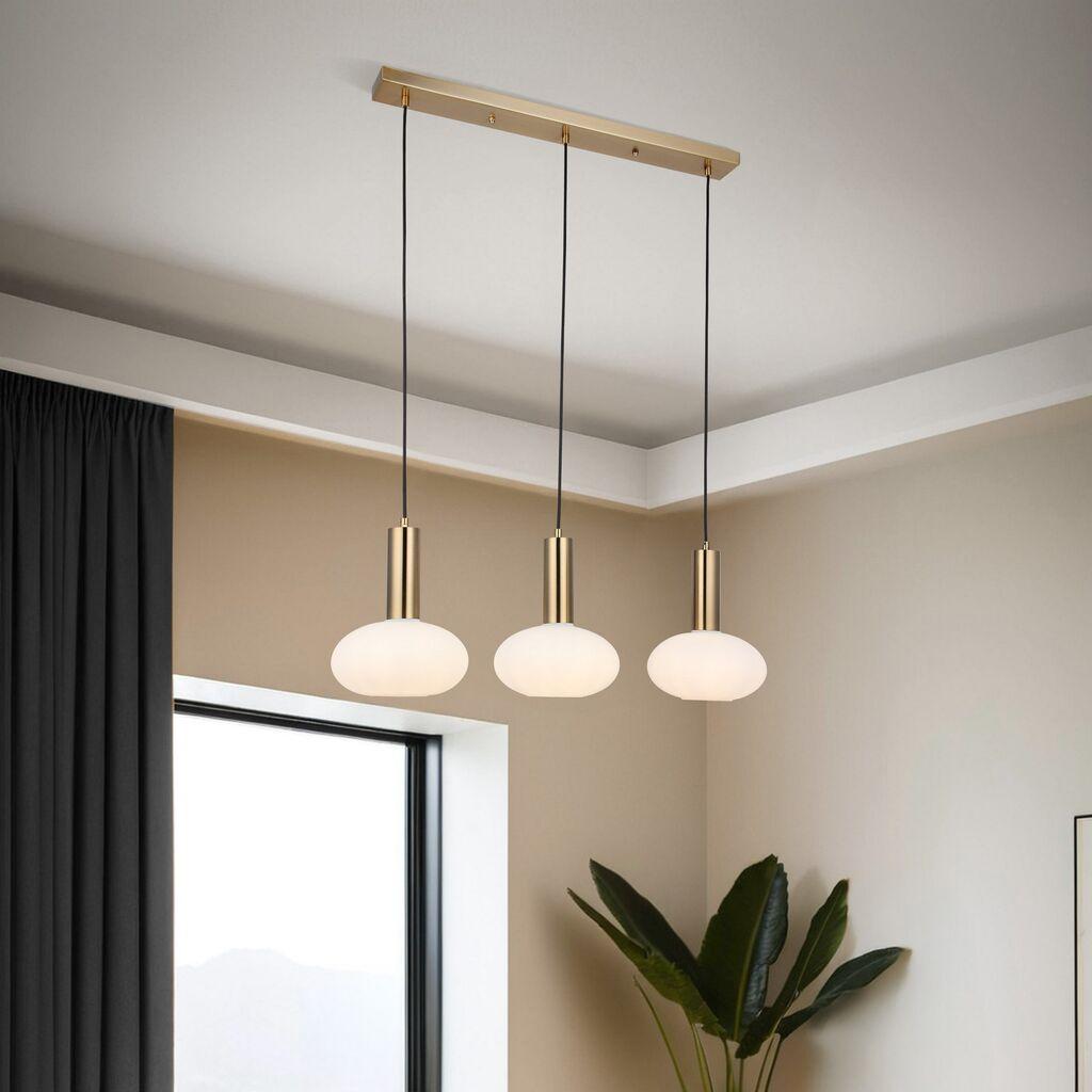 Opviq Luster Kabo-52-03, O19, 12cm, IP20 Zlatno-bele boje