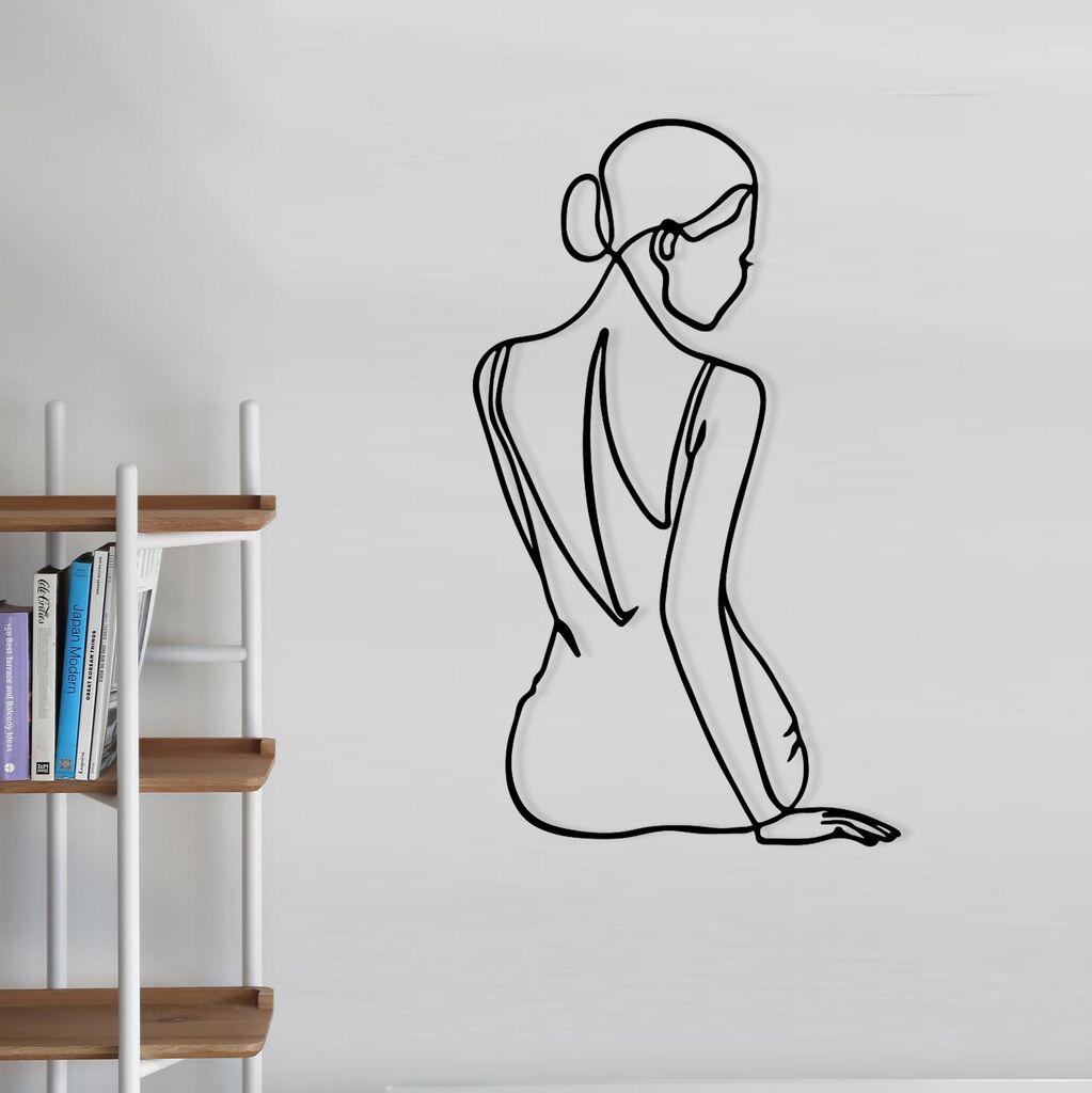 Wallity Zidna dekoracija Belleza, 38x65cm, Crna