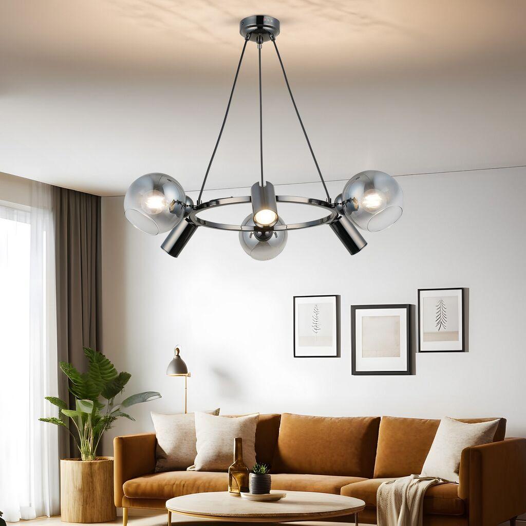 Opviq Luster Zerde-87-06, O14, 12cm, IP20 Srebrne boje