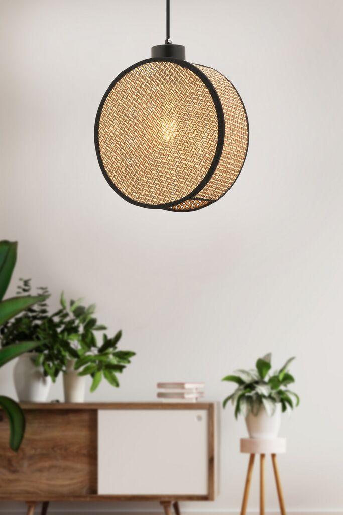 Opviq Luster Drum, 24x9cm, Bež-crni