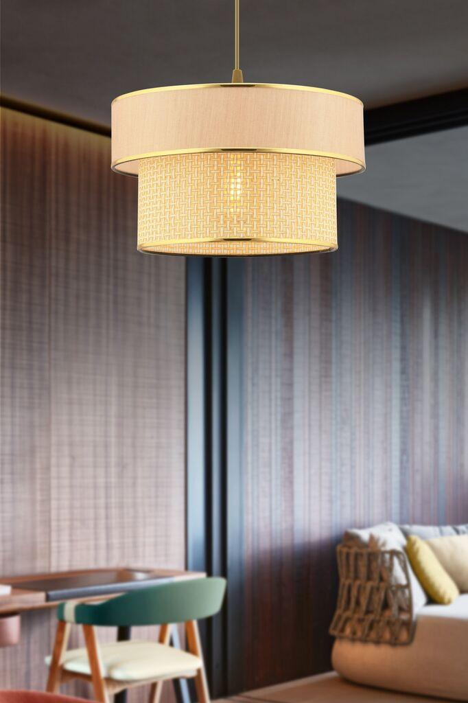 Opviq Luster Ero Hazeran, 30x30cm, Bež-zlatne boje