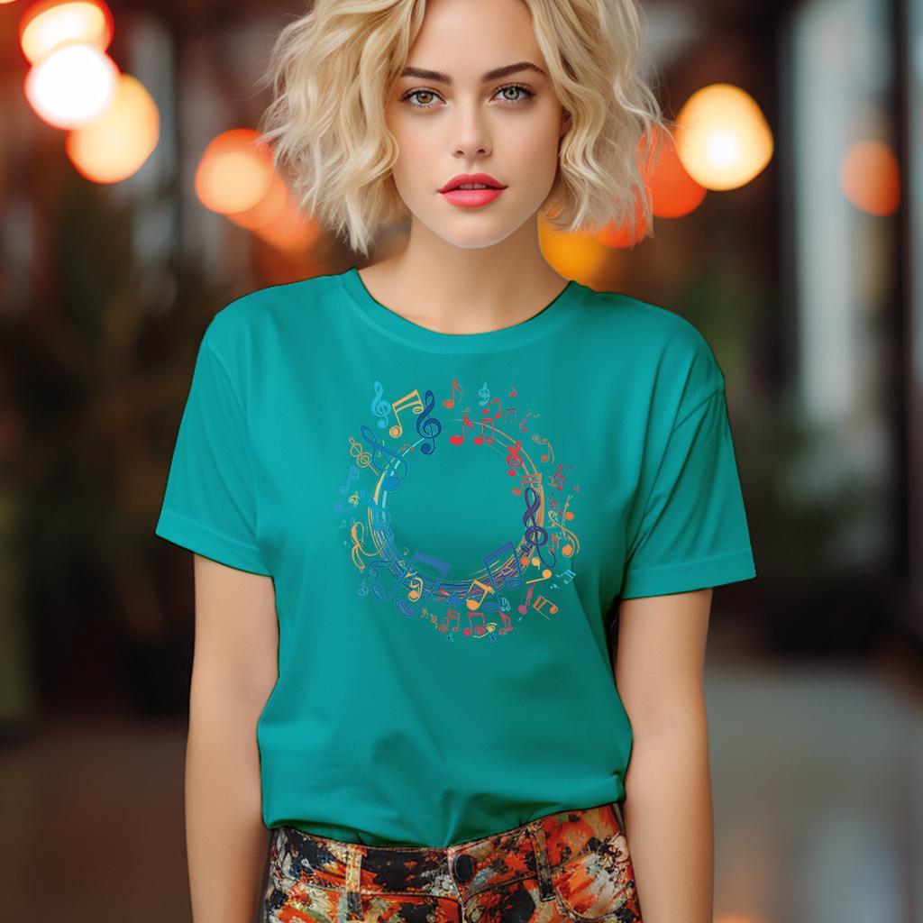 Camiseta Majica sa štampanim printom Cam 802, Ženska, Tirkizna