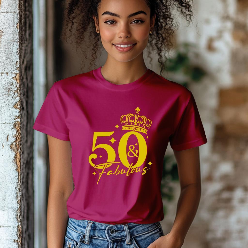 Camiseta Majica sa štampanim printom Cam 823, Ženska, Ružičasta