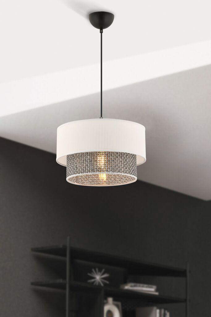 Opviq Luster Echo, 30x30cm, Belo-crni