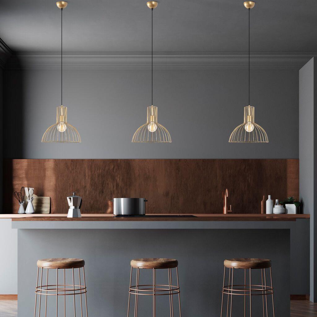 Opviq Luster Tabut-Mr-672-1, 38cm, IP20, Zlatne boje