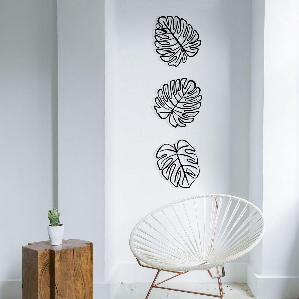 Wallity Zidna dekoracija Tropical, Crna