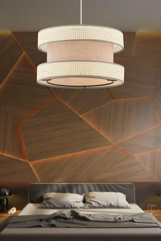 Opviq Luster Halo, 40x40cm, Bež-beli