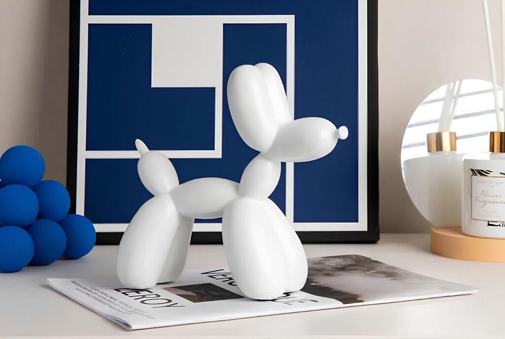 Aberto Design Dekorativna figura CY0406, 17x8x22 cm, Bela