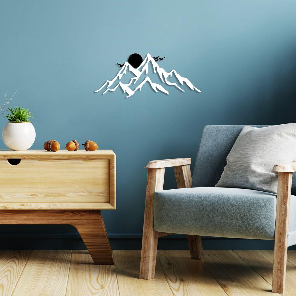 Wallity Zidna dekoracija Full Mount And Mountain-2, 50x21cm, Bela