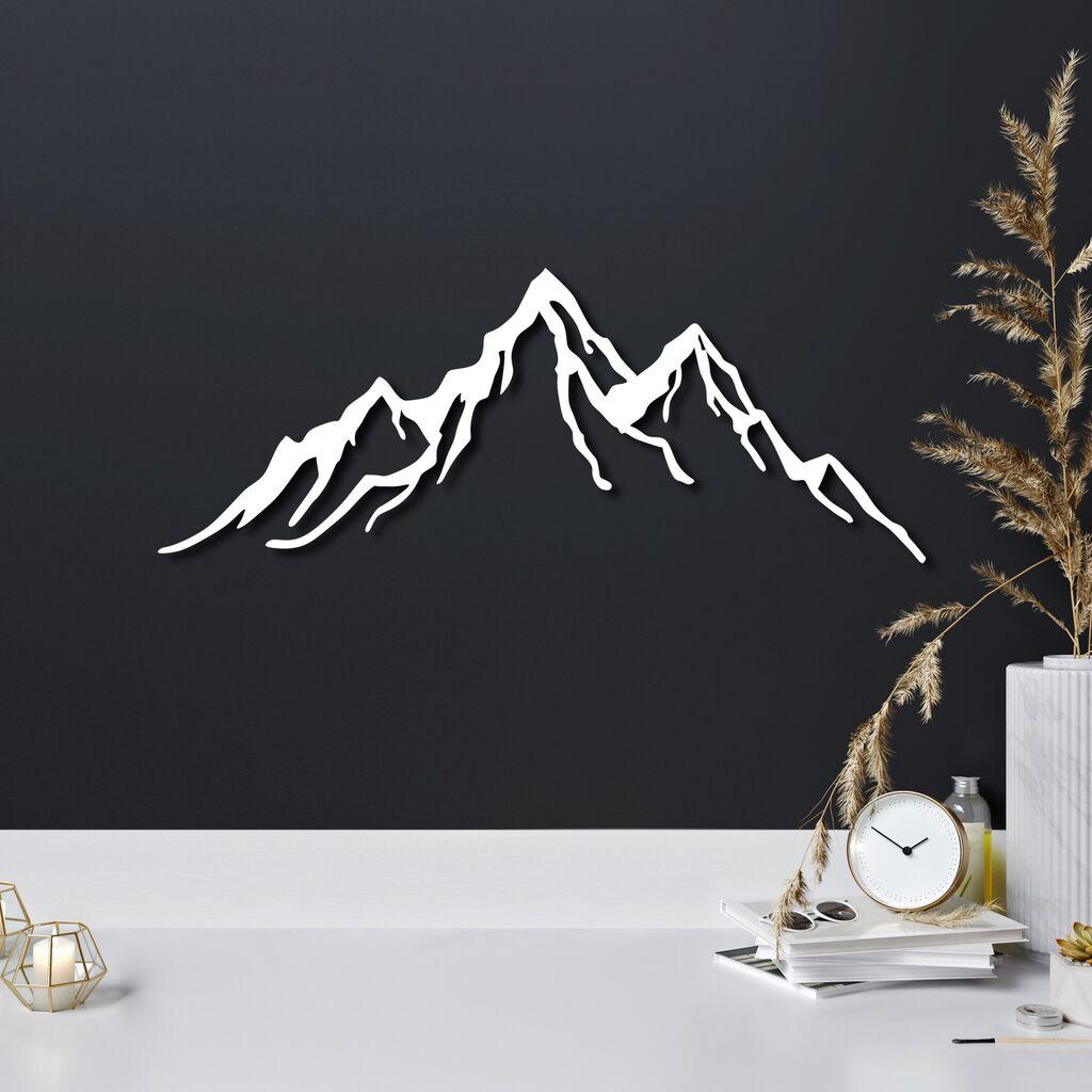 Wallity Zidna dekoracija Mountain-12, 52x20cm, Bela