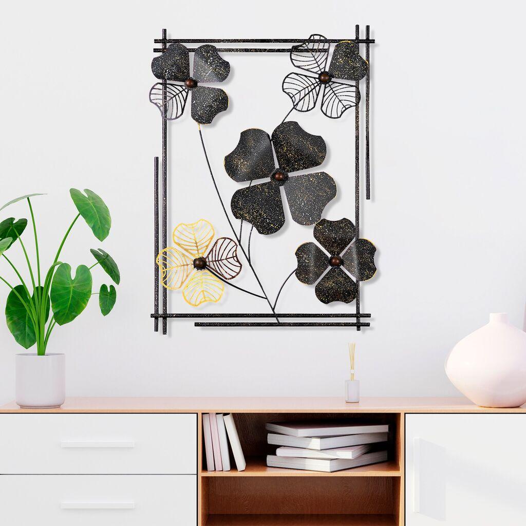 Wallity Zidna dekoracija Zouping 2, 50x70x4cm, Crna