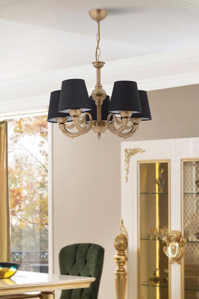 Opviq Luster Fiona, 15x10x13cm, IP20, Zlatno-crne boje