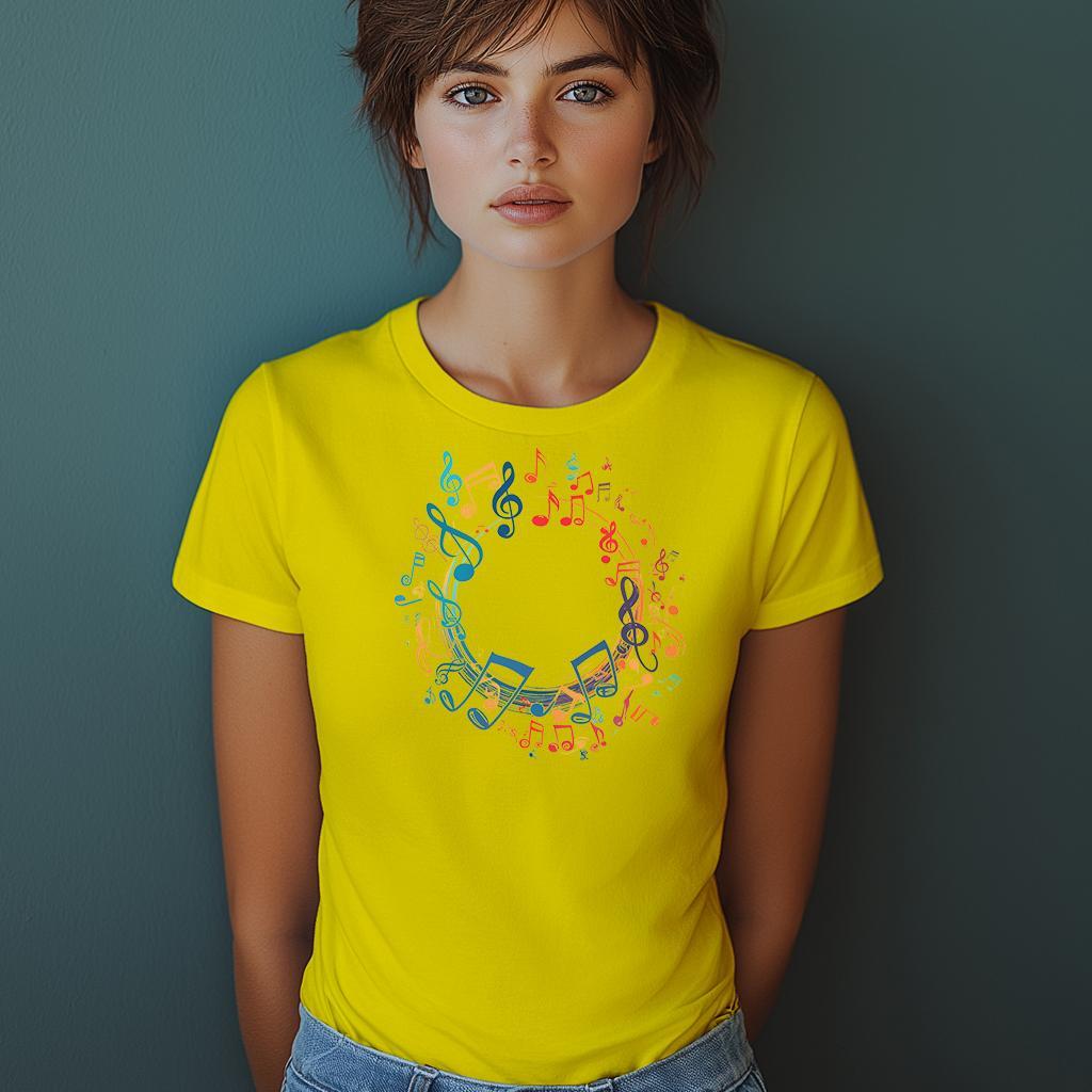 Camiseta Majica sa štampanim printom Cam 802, Ženska, Žuta