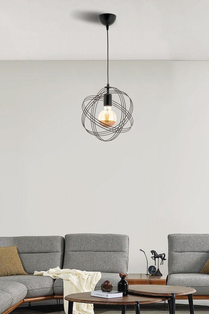 Opviq Luster Sheldon, 26cm, IP20, Crni