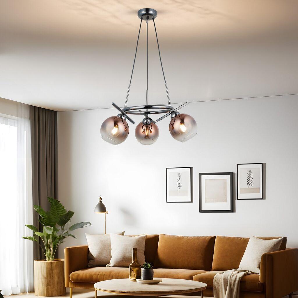 Opviq Luster Bena-87-03, O15, 12,5cm, IP20 Bakarno-srebrne boje