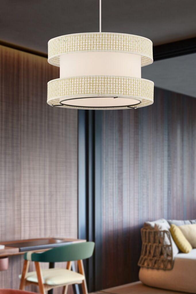 Opviq Luster Halo, 40x40cm, Krem-beli