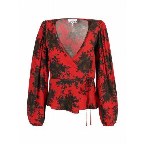 Ganni Ženska bluza F6269-472, Crvena