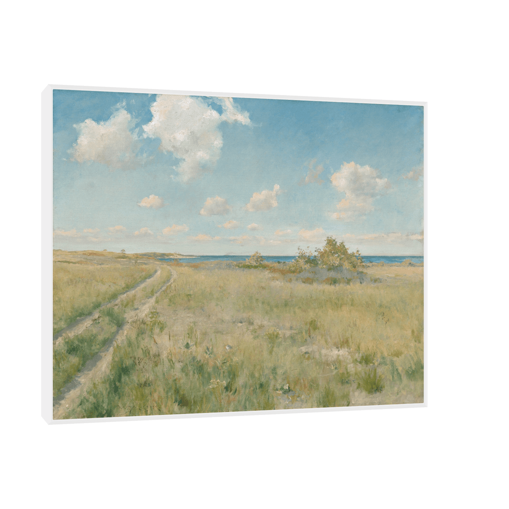 Canvas Slika na platnu The Old Road to the Sea, William Merritt Chase 75x60cm, Sa ramom, Beli