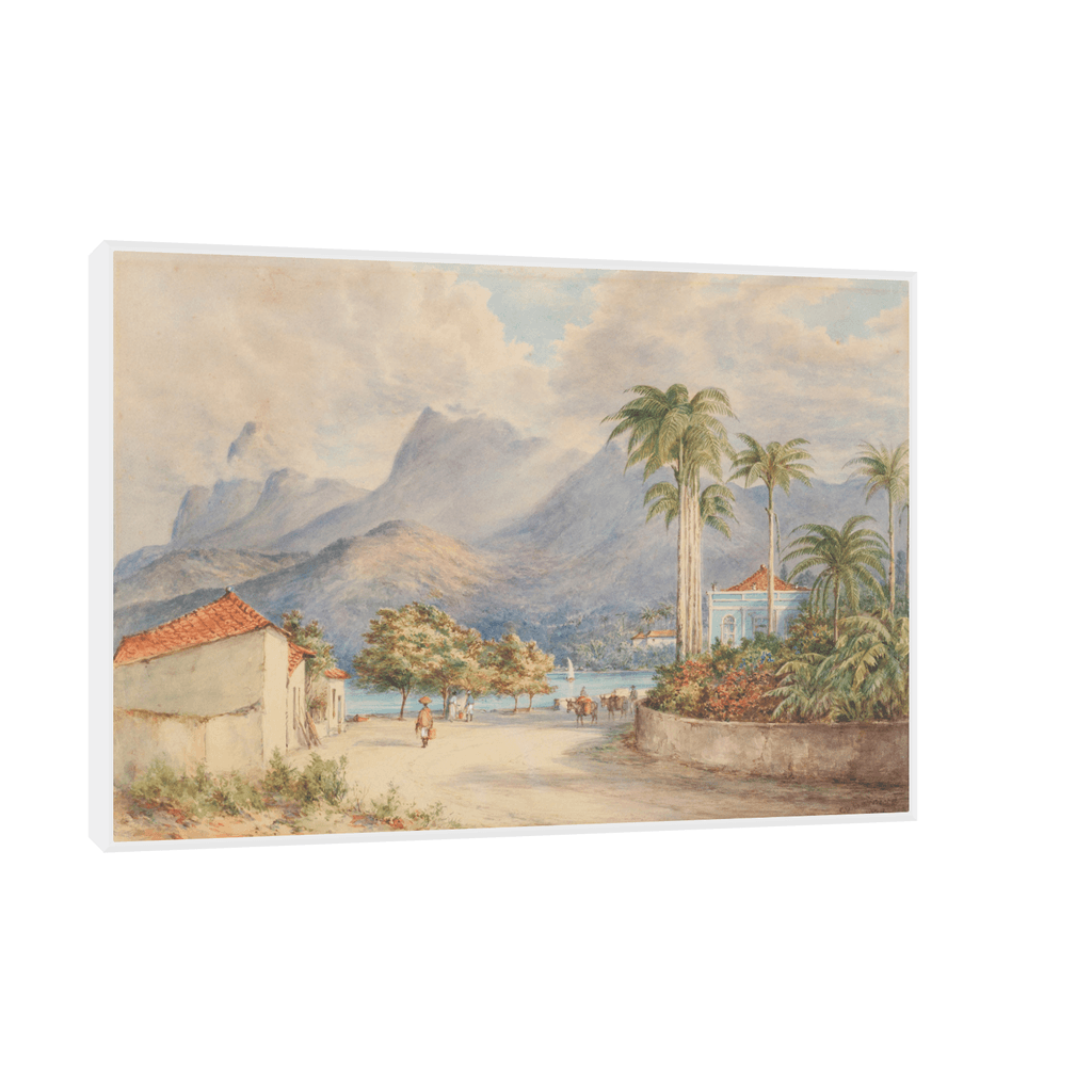 Canvas Slika na platnu Rio de Janeiro, Charles Decimus Barraud, 45x30cm, Sa ramom, Beli