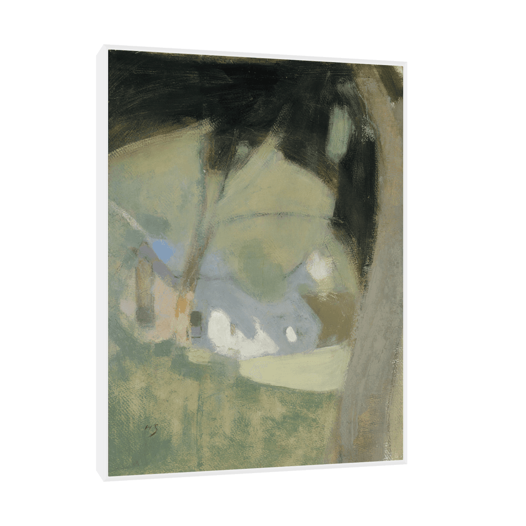 Canvas Slika na platnu The Old Brewery, Helene Schjerfbeck, 45x60cm, Sa ramom, Beli
