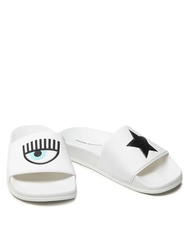 Chiara Ferragni Ženske papuče CF2955-009, Bele