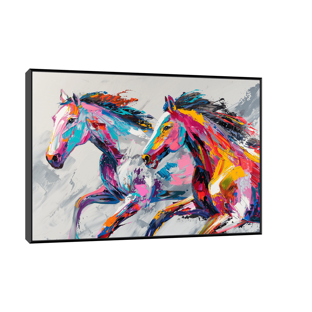 Canvas Slika na platnu Pokret, Sa ramom, 45 x 30 cm, Crni