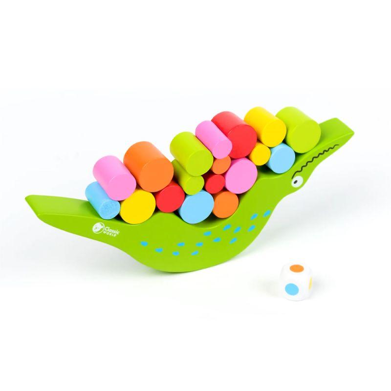 Classic world Drvena igračka balans Krokodil