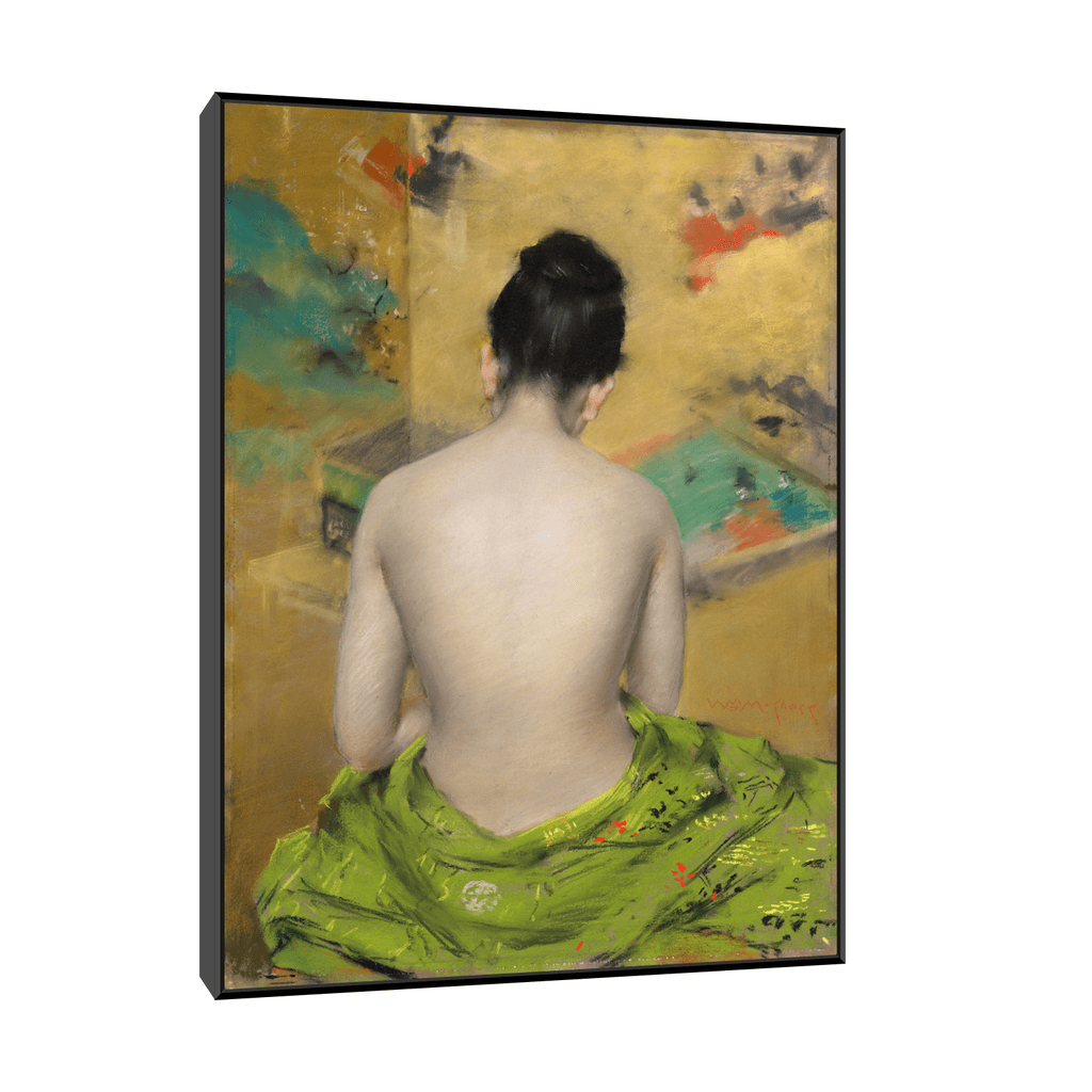 Canvas Slika na platnu Study of Flesh Color and Gold, William Merritt Chase 30x40cm, Sa ramom, Crni