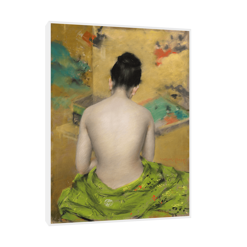 Canvas Slika na platnu Study of Flesh Color and Gold, William Merritt Chase 60x80cm, Sa ramom, Beli