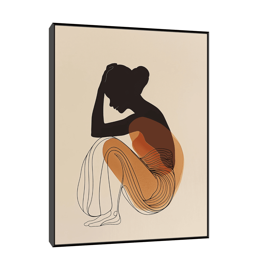 Canvas Slika na platnu Trenutak, 45x60cm, Sa ramom, Crni