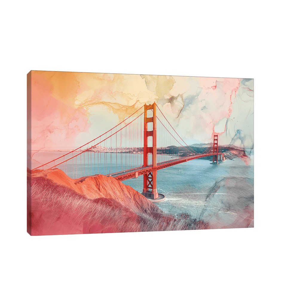 Canvas Slika na platnu Golden Gate most, Bez rama, 90 x 60 cm