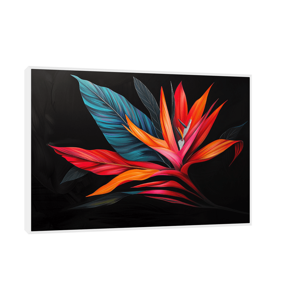 Canvas Slika na platnu Cvetna fantazija, Sa ramom, 75 x 50, Beli