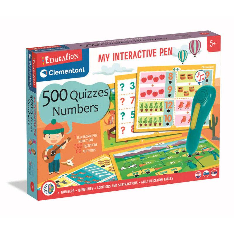 Clementoni Interaktivni kviz set od 500 pitanja Brojevi